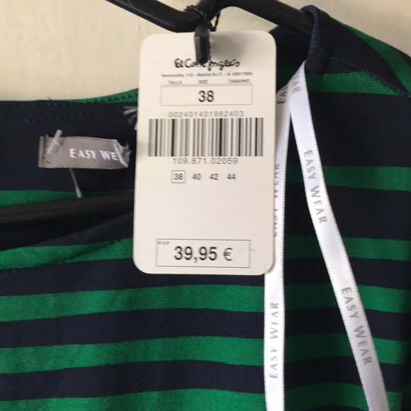 El Corte Ingles Blue/Green Dress NWT Size Small - Picture 4 of 13